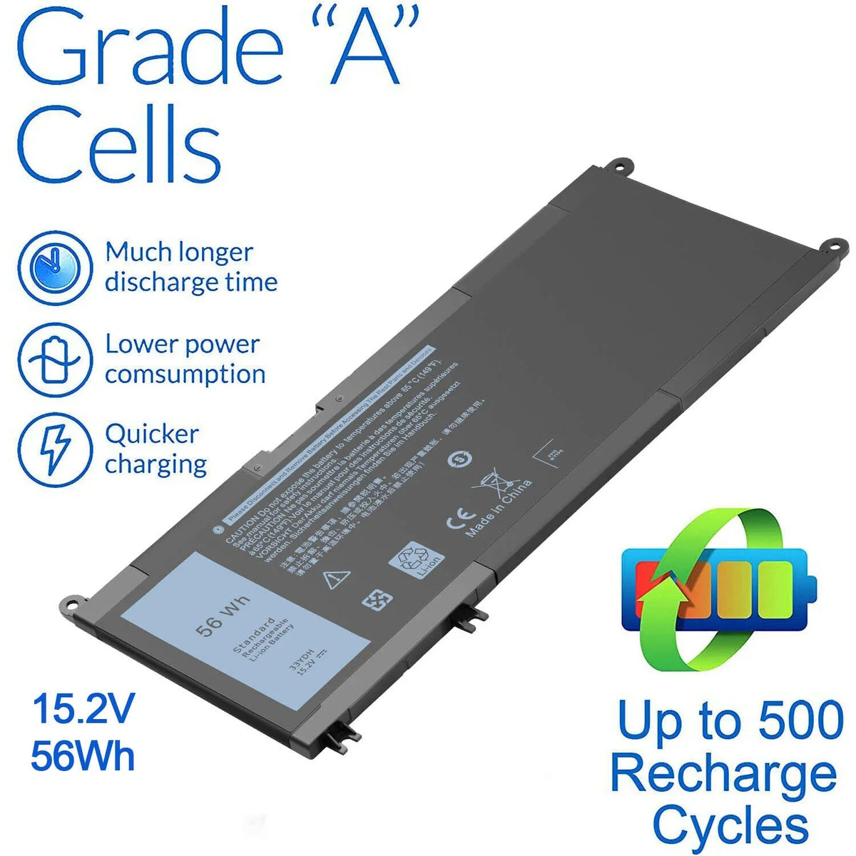 For  33YDH Battery Inspiron 15 7577 17 7778 7779 7786 Vostro 15 7580 7570