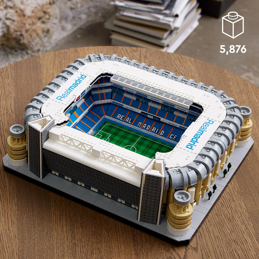 LEGO Icons Real Madrid Santiago Bernabéu Stadium 10299 Building Set - Soccer Field and Model Building Kit for Adults, Home and Office Collectible Decor Piece, excellent Gift Idea for Sports Fans