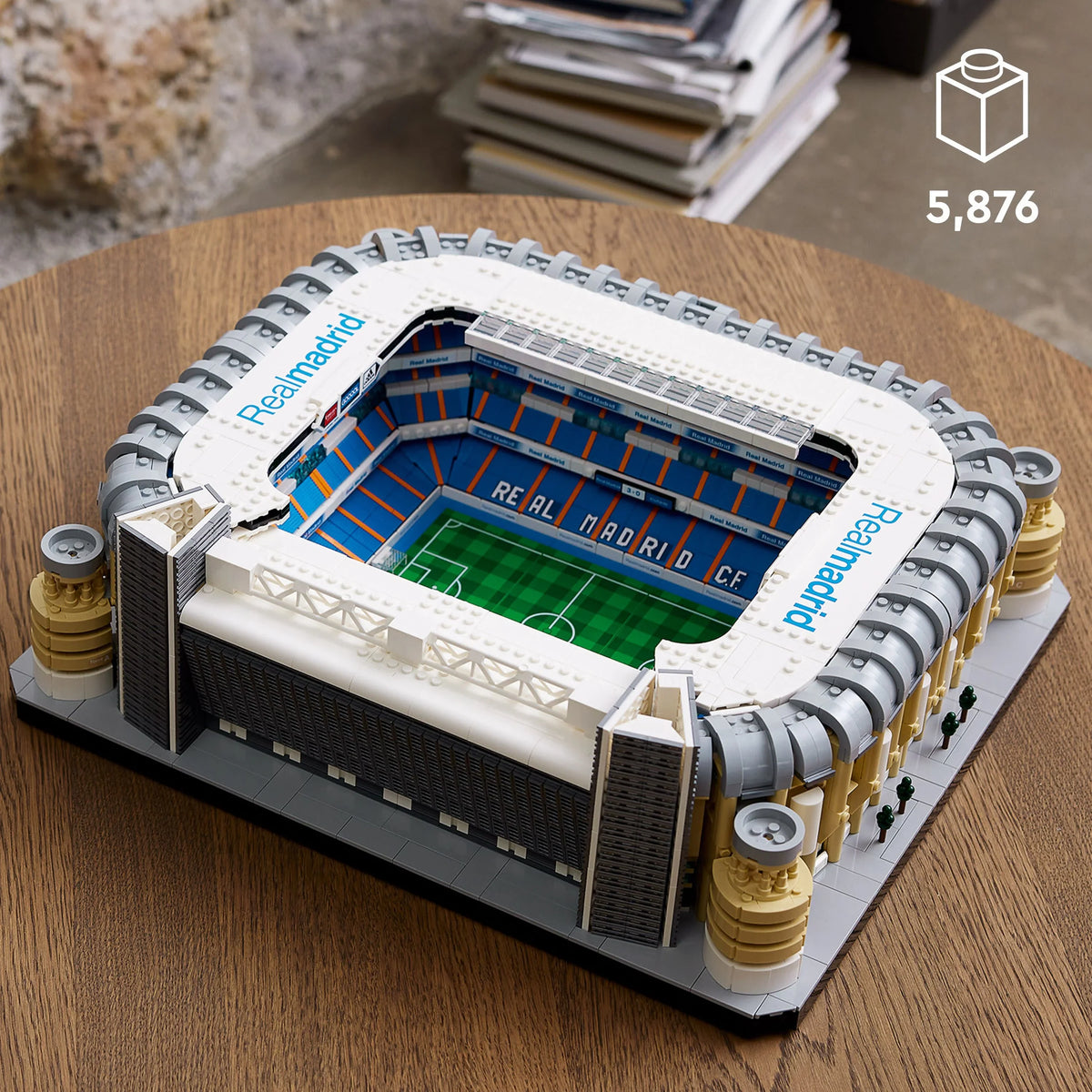 LEGO Icons Real Madrid Santiago Bernabéu Stadium 10299 Building Set - Soccer Field and Model Building Kit for Adults, Home and Office Collectible Decor Piece, excellent Gift Idea for Sports Fans