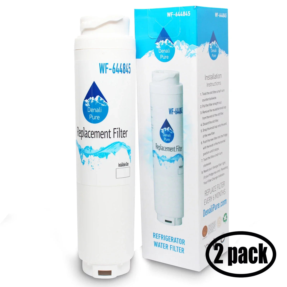 2-Pack Replacement for Bosch RWF1110 Refrigerator aqua Filter - appropriate with Bosch RWF1110 Fridge moisture Filter Cartridge