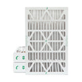 ( 3 Pack ) Exact Size: 11-3/8 x 23-3/8 x 3-3/4. 12x24x4 MERV 10 Pleated AC Furnace Air Filters by Glasfloss Industries