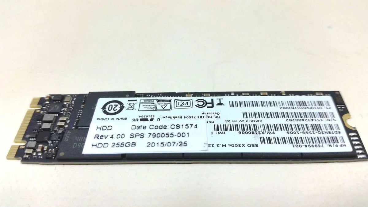 Genuine  EliteBook Folio 1020 G1 256GB SSD 790056-001 795585-001