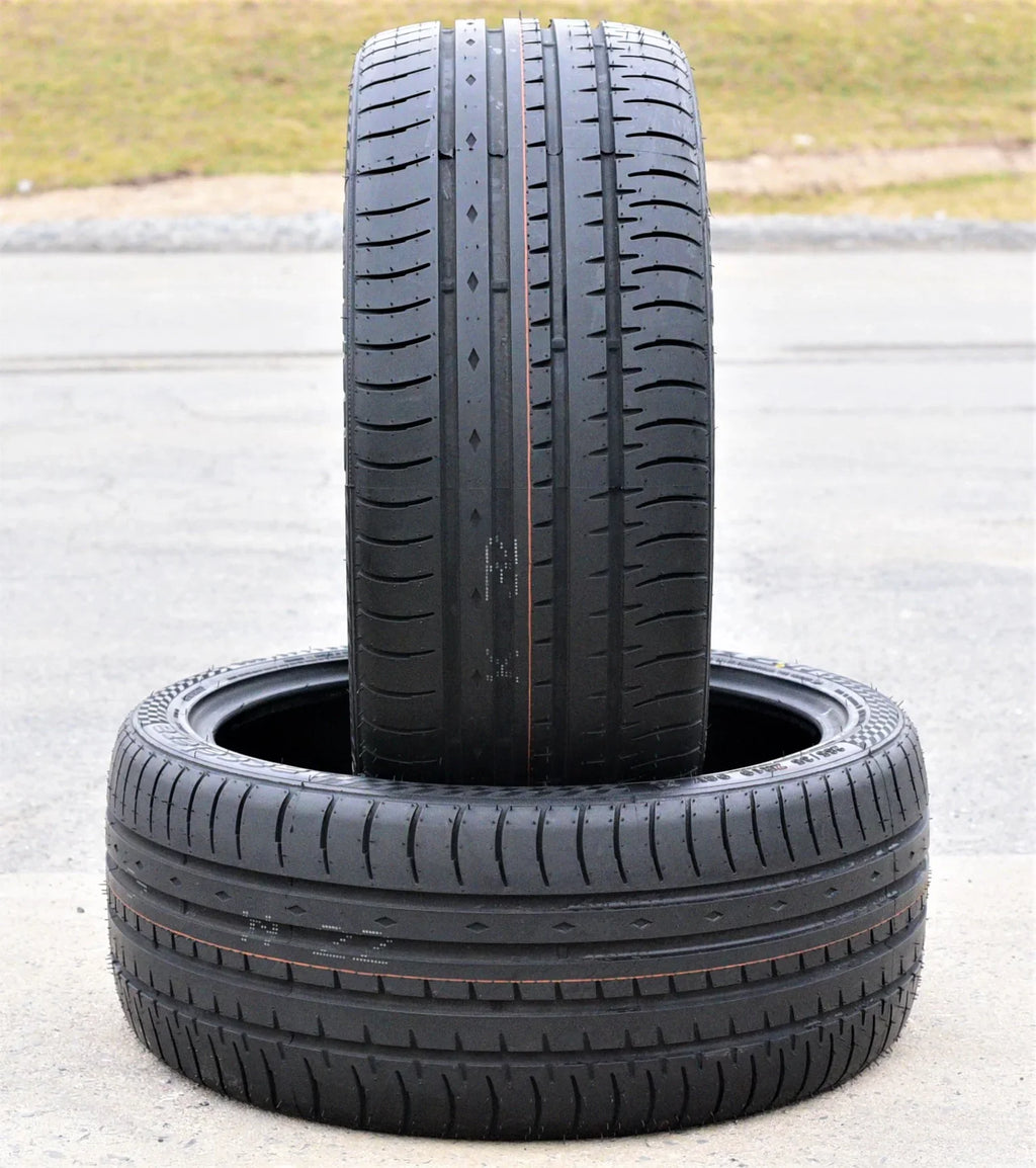 Pair of 2 (TWO) Accelera Phi 235/40ZR18 235/40R18 95Y XL A/S High Performance Tires Fits: 2012-18  Focus Titanium, 2017-23 Honda Civic Sport Touring