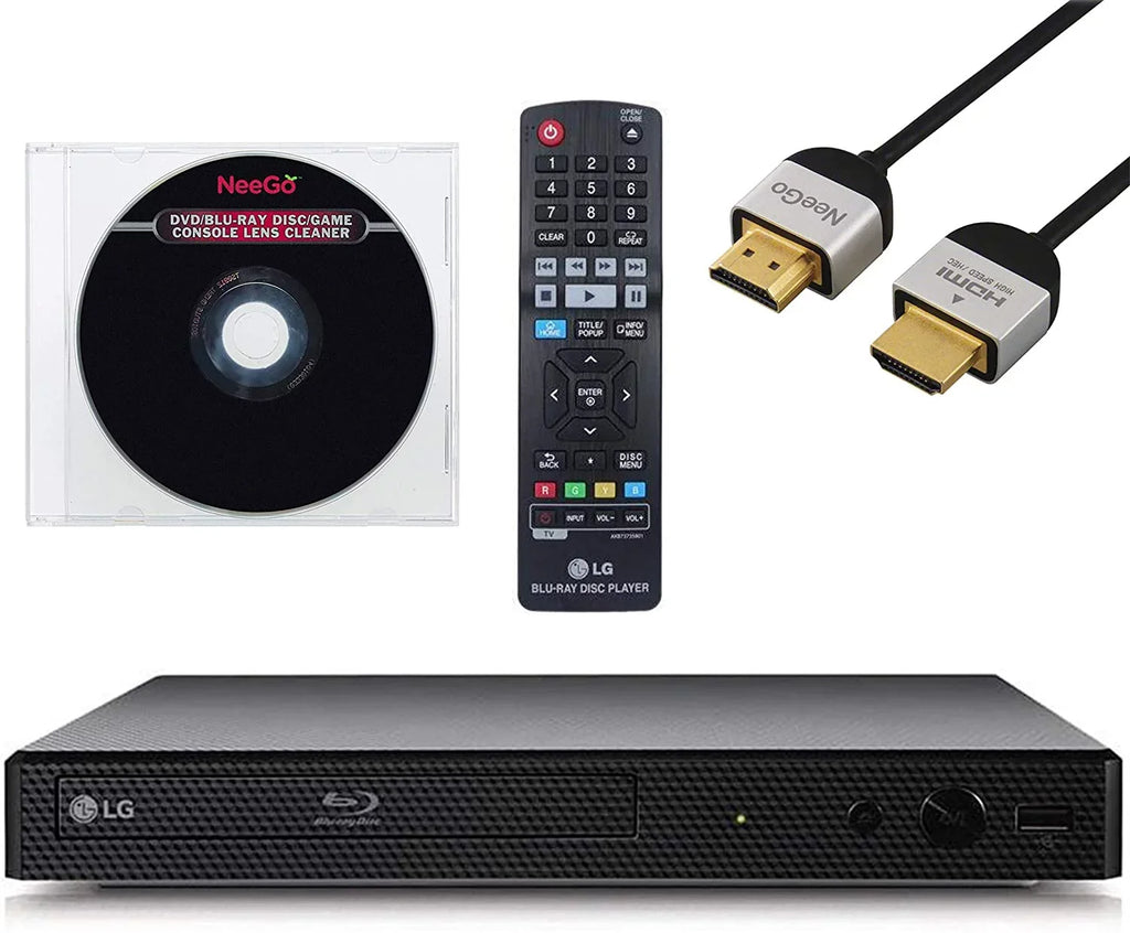 BP350 Blu-Ray Disc Player W Wi-Fi + Remote Control + NeeGo HDMI Cable & Ethernet Lens Cleaner