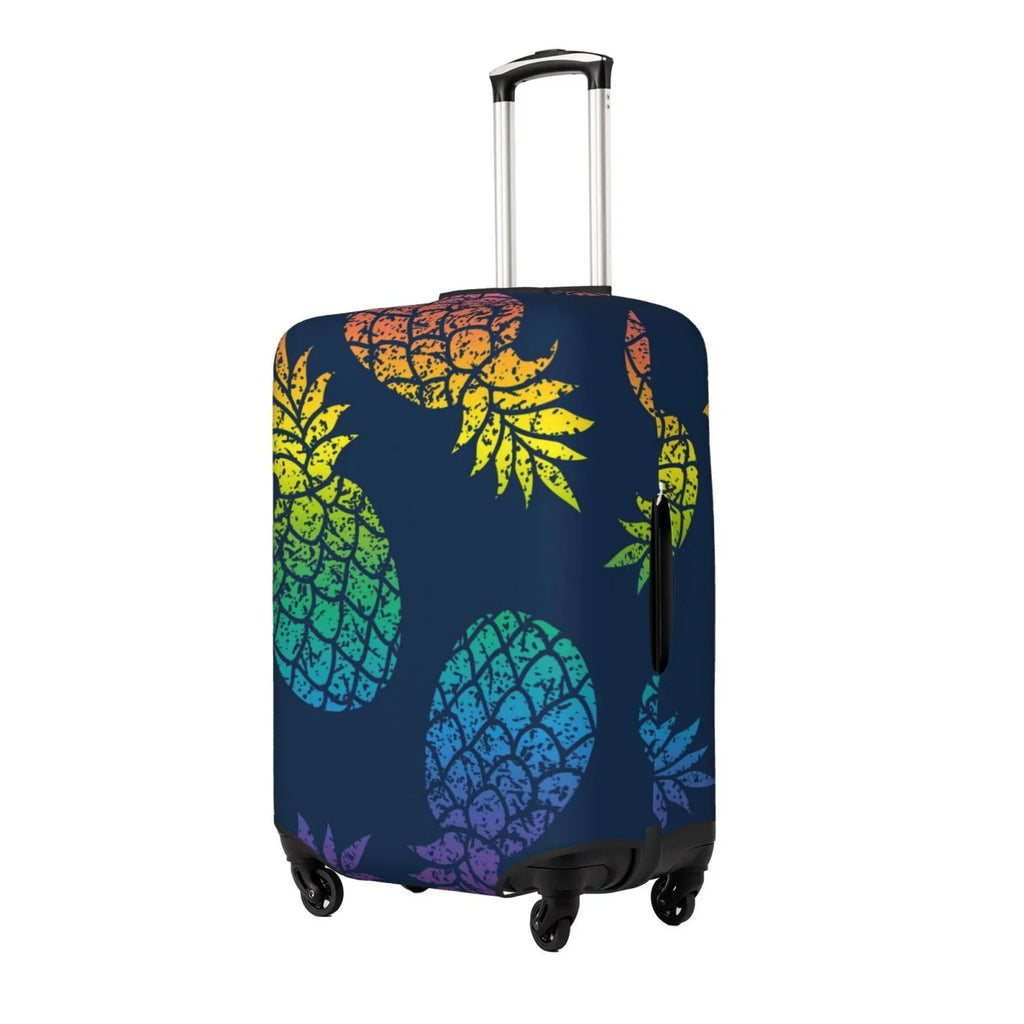 Ocsxa Travel Dust-Proof Suitcase wrap Abstract Bright Pineapple Fruit Retro Print Luggage wrap Protector For 18-32inch