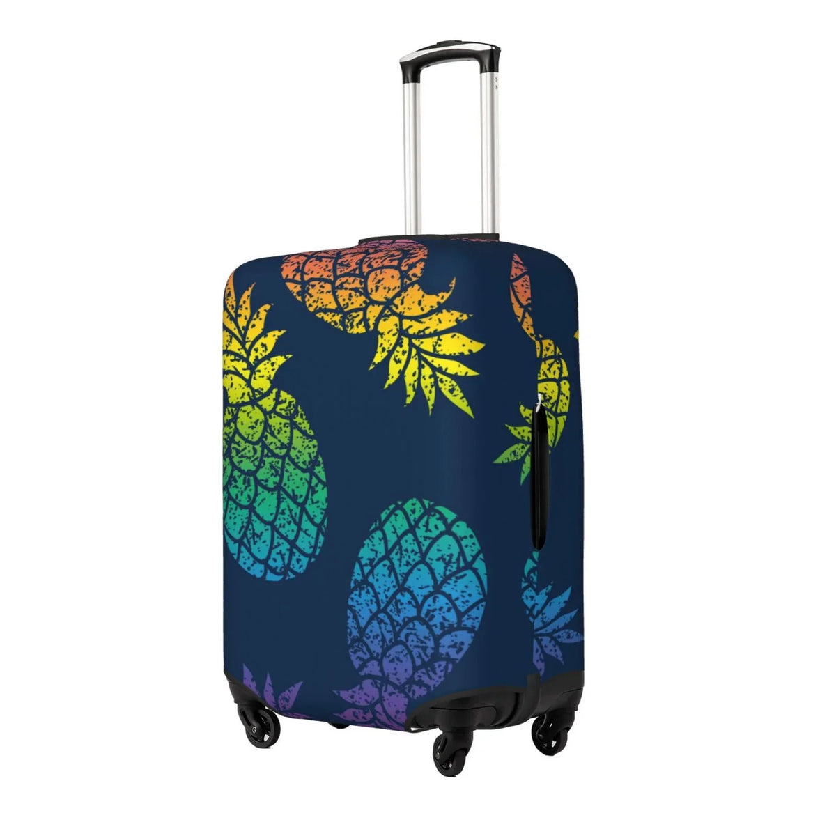 Ocsxa Travel Dust-Proof Suitcase wrap Abstract Bright Pineapple Fruit Retro Print Luggage wrap Protector For 18-32inch