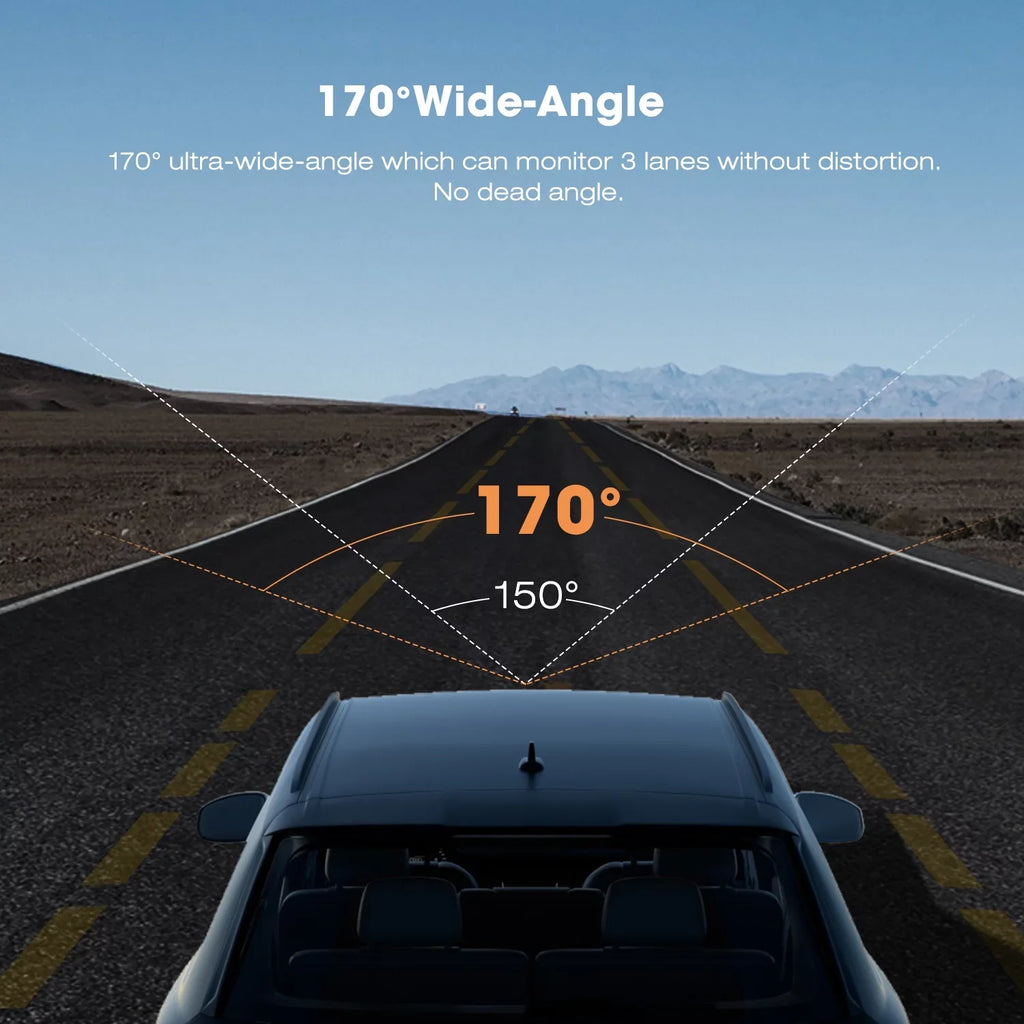 TOGUARD Dash Cam,4K Dash Cam Front 2" LCD Screen Car Camera with GPS, 170° Wide Angle, WDR, Night Vision, Parking Mode, G-Sensor